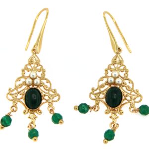 Orecchini in stile Liberty filigranato