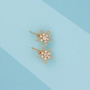 Orecchini floreali filigranati in stile Liberty