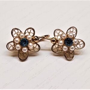 Orecchini in stile Liberty filigranati