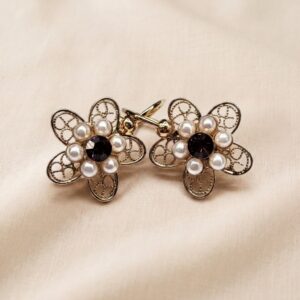 Orecchini floreali filigranati in stile Liberty