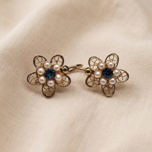 Orecchini in stile Liberty filigranati